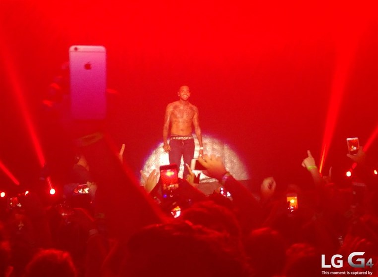 Chris Brown Concert Taken by the LGG4